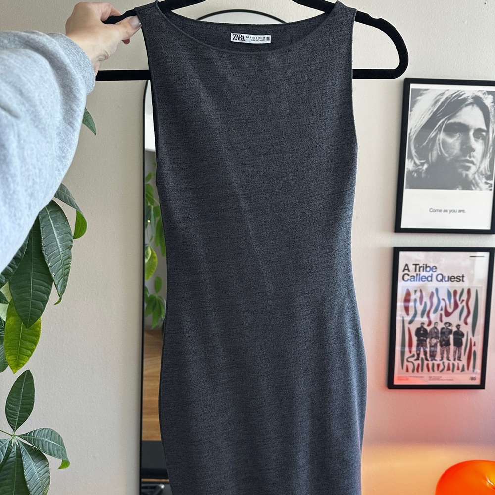 Zara Gray Dress in S